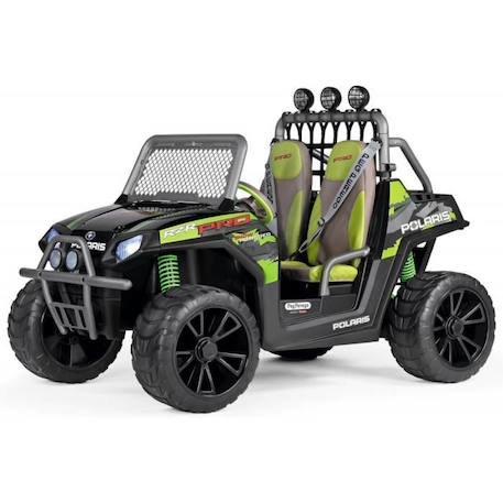 Véhicule tout-terrain électrique - POLARIS RZR PRO Green Shadow - PEG PEREGO BLANC 1 - vertbaudet enfant 