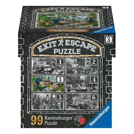 Puzzle escape Ravensburger - Jardin manoir - 99 pièces - Thème fantastique BLANC 1 - vertbaudet enfant 