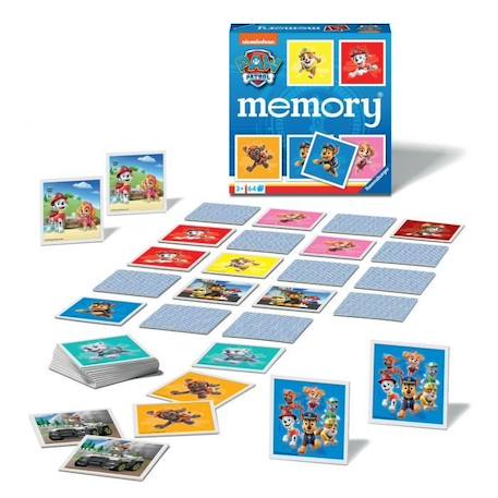 Jeu de mémoire - Ravensburger - Grand memory® Pat'Patrouille - Multicolore - Enfant - Mixte BLEU 2 - vertbaudet enfant 