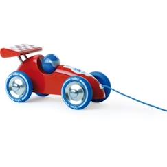 Jouet à tirer Voiture de course rouge - VILAC - Modèle 2 - Bois massif laqué - Pour enfants à partir de 12 mois  - vertbaudet enfant