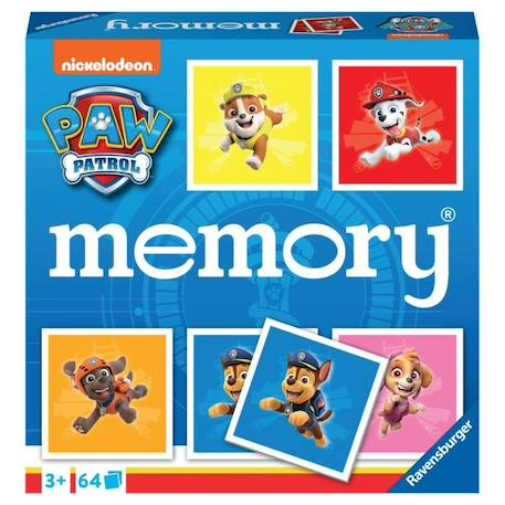 Jeu de mémoire - Ravensburger - Grand memory® Pat'Patrouille - Multicolore - Enfant - Mixte BLEU 1 - vertbaudet enfant 