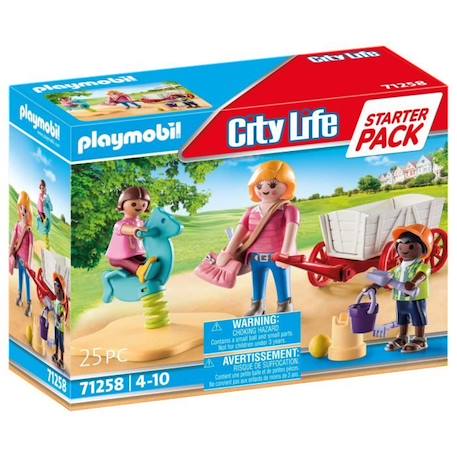 PLAYMOBIL - 71258 - Dollhouse La Maison Traditionnelle - Starter Pack - Nourrice avec enfants BLEU 1 - vertbaudet enfant 