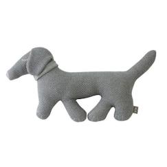 Jouet-Premier âge-Peluches-Peluche Chien en tricot - SEVIRA KIDS - Plush - Mixte - Bébé - Gris - 24 cm x 47 cm