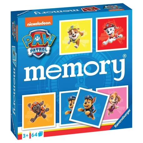 Jeu de mémoire - Ravensburger - Grand memory® Pat'Patrouille - Multicolore - Enfant - Mixte BLEU 3 - vertbaudet enfant 