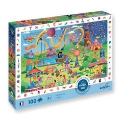 Jouet-Jeux éducatifs-Sentosphere - Puzzle 100 p Fete foraine - Cherche et trouve