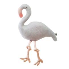 Jouet-Premier âge-Peluche - SEVIRA KIDS - Flamant rose - 100% coton certifié - 63x38cm - Mixte