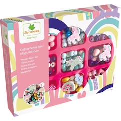 -Sycomore - Coffret de perles en bois magic rainbow