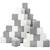 Pyramide en mousse pour enfant - Velinda - lot de 45 blocs - blanc et gris BLANC 2 - vertbaudet enfant 