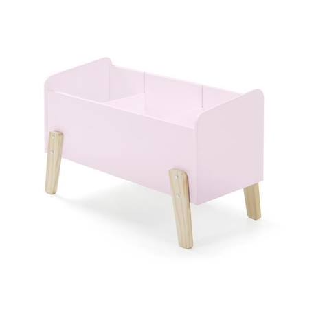 Coffre à jouets - KIDDY - Rose - MDF laqué - Rangement enfant BEIGE 1 - vertbaudet enfant 