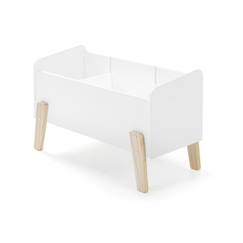 Chambre et rangement-Rangement-Coffre, rangement jouet-Coffre à jouets - KIDDY - Blanc - MDF laqué - Rangement pour enfant