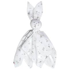 -Doudou plat Lapin personnalisable Melody - SEVIRA KIDS - Multicolore - 50x50 cm