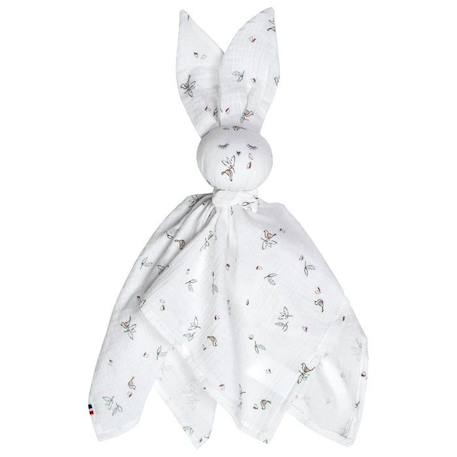 Doudou plat Lapin personnalisable Melody - SEVIRA KIDS - Multicolore - 50x50 cm BLANC 1 - vertbaudet enfant 