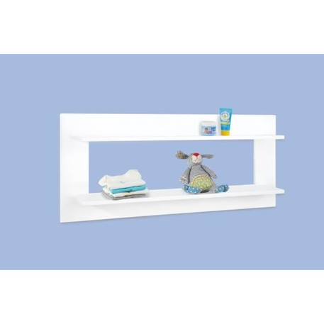 Etagère murale bébé bois laqué blanc - Pinolino - Polar ou Ice - 91 cm - 40 cm - 15 cm BLANC 1 - vertbaudet enfant 