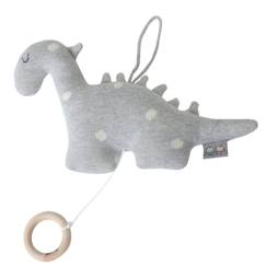 Veilleuse musicale en tricot de coton - SEVIRA KIDS - DINO - Bébé - Gris  - vertbaudet enfant