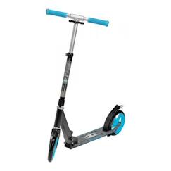 Jouet-Jeux de plein air-Tricycles, draisiennes et trottinettes-Trottinettes-Trottinette alu Roces 200mm noir bleu pour enfant - Cadre alu, Plateau 55x11,3cm, Poignées TPR, Roue(s) PU 200mm, abec 7, Capacité 1