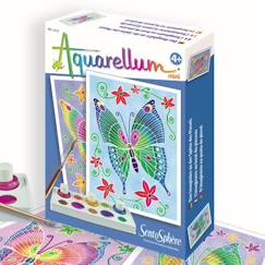Jouet-Activités artistiques et musicales-Tableaux, dessin et peinture-SENTOSPHERE - Aquarellum Mini Papillons - Peinture pour Enfants - Mixte - A partir de 3 ans