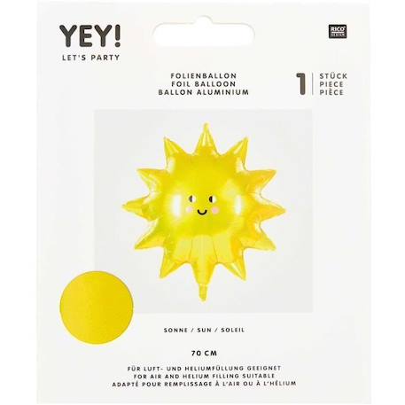 Ballon aluminium soleil BLANC 1 - vertbaudet enfant 