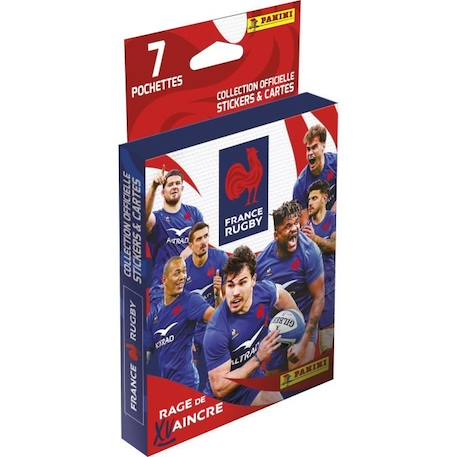 Boiîte 7 pochettes RUGBY EDF - PANINI BLANC 1 - vertbaudet enfant 