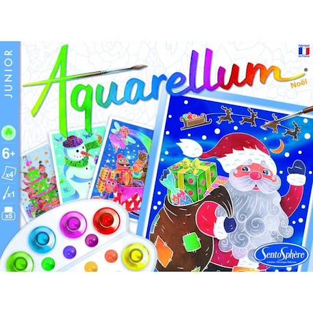 Sentosphere - Jeu créatif Aquarellum Junior Noël BLEU 3 - vertbaudet enfant 