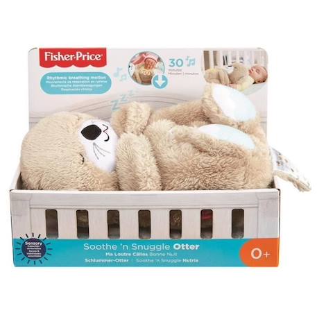 Fisher-Price - Ma Loutre Câlins Bonne Nuit - Jouet d'Eveil - Peluche Apaisante pour Bébé - Lumière et Musique - Dès la naissance BEIGE 5 - vertbaudet enfant 