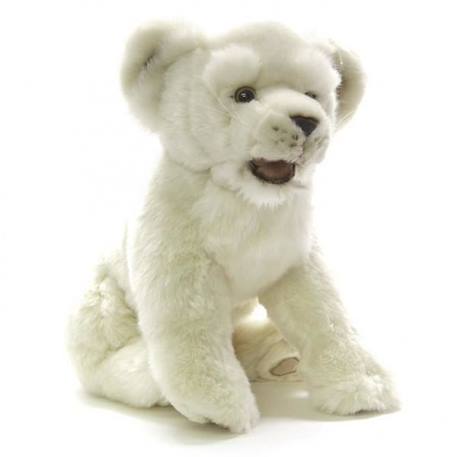 Peluche lionceau blanc 32cm - ANIMA - Peluche - Blanc - Mixte - 3 ans BLANC 1 - vertbaudet enfant 