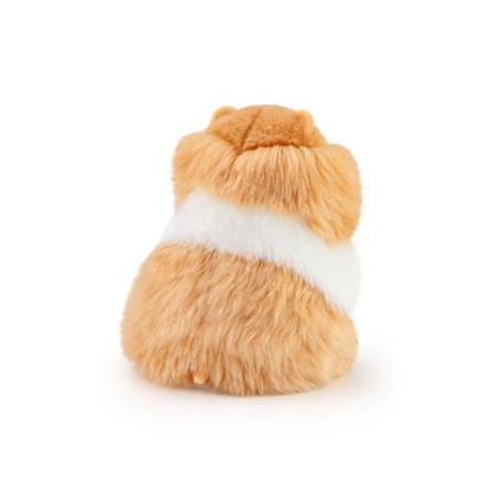 Peluche - TRUDI - Fluffy Hamster - Blanc et Marron Clair - 16X20X20cm BLANC 3 - vertbaudet enfant 