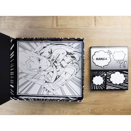 Coffret créatif manga garçon - Sycomore - 10 papiers layout imprimés avec 8 marqueurs NOIR 4 - vertbaudet enfant 