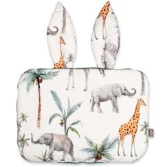 Oreiller plat coussin lapin - réversible - Safari  - vertbaudet enfant