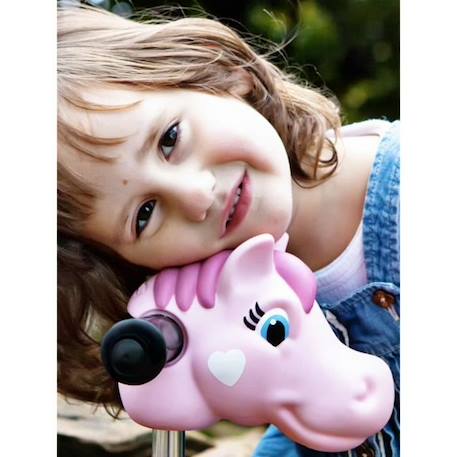 Accessoire trottinette enfant - Micro Tête de poney Rose - Mixte ROSE 3 - vertbaudet enfant 