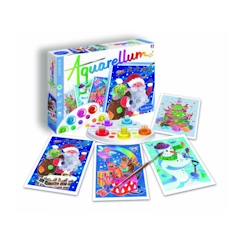 Jouet-Activités artistiques et musicales-Sentosphere - Jeu créatif Aquarellum Junior Noël