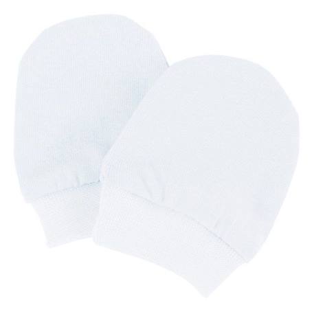 Moufles naissance en coton gants bébé anti griffures - SEVIRA KIDS - Blanc - 100% coton BLANC 4 - vertbaudet enfant 