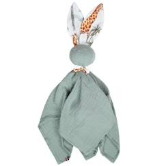 Doudou plat Lapin personnalisable Safari - SEVIRA KIDS - Multicolore - 50 cm x 50 cm  - vertbaudet enfant