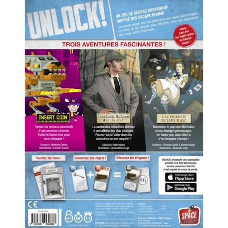 Jeu de société Unlock! : Heroic Adventures - ASMODEE - 1 à 6 joueurs - 60 min ORANGE 2 - vertbaudet enfant 