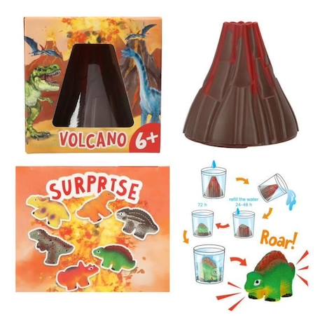 Jouet - TOP MODEL - Dino World - Figurine volcan avec dino - Mixte - 0011733 - A partir de 6 ans BLANC 1 - vertbaudet enfant 