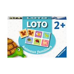 Jouet-Jeux de société-Jeux classiques et de réflexion-Jeu éducatif Ravensburger - Loto Animaux Familiers - Enfant Mixte - Durée 20 min - Vert