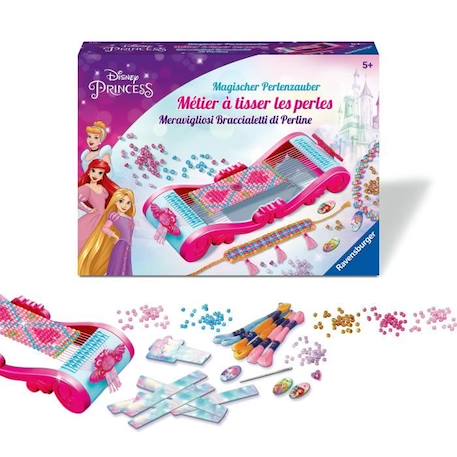 Métier à tisser Disney Princesses - Création mode - 00023540 - Dès 5 ans ROSE 2 - vertbaudet enfant 