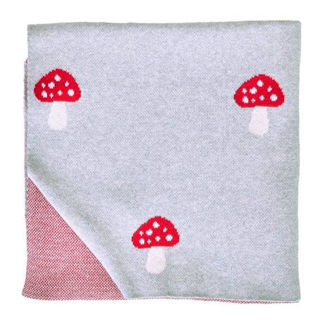 Couverture pour  en coton bio Champi GRIS 4 - vertbaudet enfant 