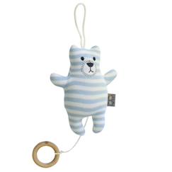 Peluche mobile musicale - SEVIRA KIDS - Ourson - Tricot de coton - Oeko-Tex - Fibres de silicone  - vertbaudet enfant