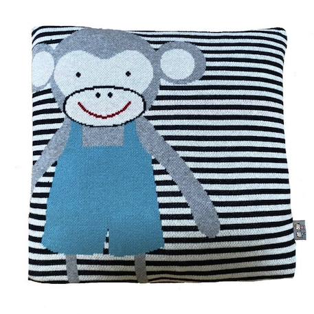 Sevira Kids - Taie de coussin en coton biologique - SINGE GRIS 1 - vertbaudet enfant 