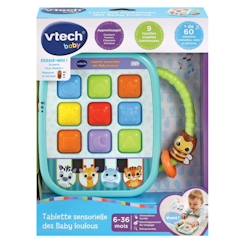 Jouet-Jeux éducatifs-Jeux scientifiques-VTECH BABY - Tablette Sensorielle des Baby Loulous