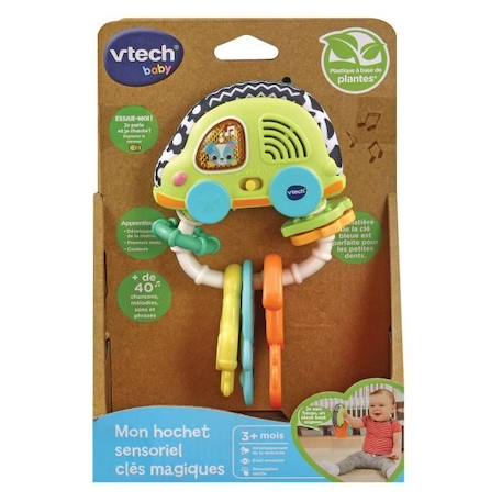 Hochet Sensoriel Clés Magiques Vtech Baby en bioplastique VERT 1 - vertbaudet enfant 