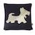 Sevira Kids - Taie de coussin en tricot de coton - SCOTTY NOIR 1 - vertbaudet enfant 