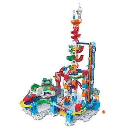 Circuit de billes VTECH MARBLE RUSH - SUPER SKY TOWER SET XL300E - 143 pièces - Pour enfants de 4 ans et plus BLANC 1 - vertbaudet enfant 