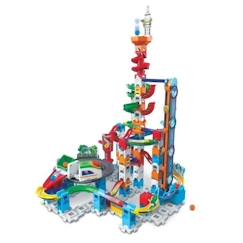 Jouet-Jeux d'imagination-Figurines, mini mondes, héros et animaux-Circuit de billes VTECH MARBLE RUSH - SUPER SKY TOWER SET XL300E - 143 pièces - Pour enfants de 4 ans et plus