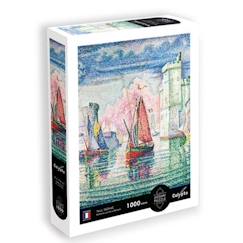 Jouet-Jeux éducatifs-Puzzles-Sentosphere - Puzzle Entree du  port de La Rochelle - Paul signac 1000 pièces