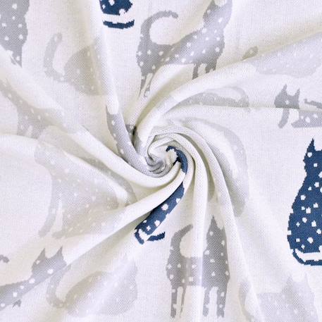 Couverture pour en coton bio Chatons GRIS 1 - vertbaudet enfant 