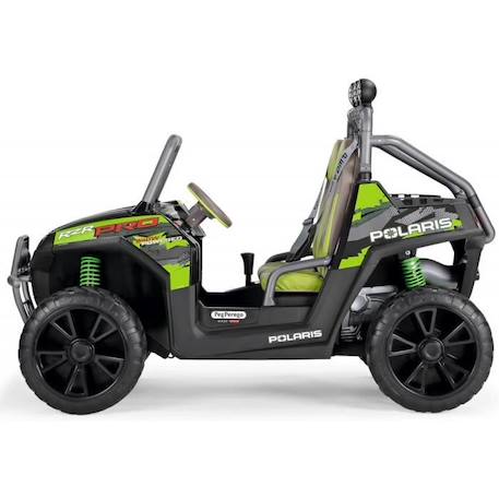 Véhicule tout-terrain électrique - POLARIS RZR PRO Green Shadow - PEG PEREGO BLANC 3 - vertbaudet enfant 