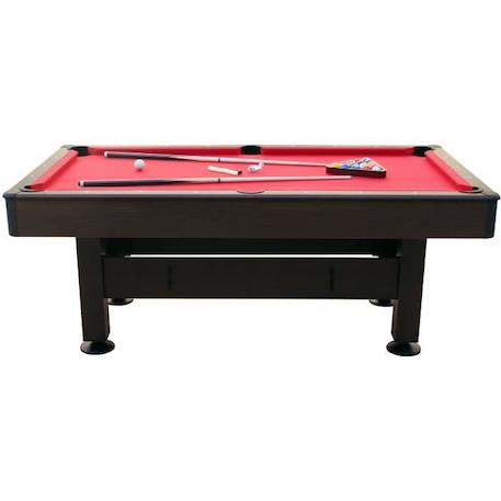 Table de Billard - Cougar - Topaz 6ft - Marron et Rouge - Pieds Réglables et Accessoires Inclus MARRON 3 - vertbaudet enfant 