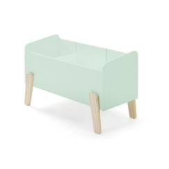 Coffre à jouets - KIDDY - Couleur menthe - MDF laqué  - vertbaudet enfant