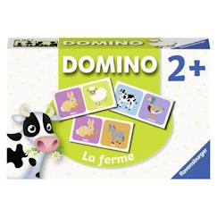 Jouet-Jeux de société-Jeux classiques et de réflexion-Jeu Educatif Domino La Ferme Ravensburger - A partir de 2 ans - Multicolore